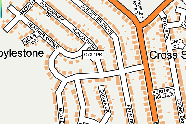 G78 1PR map - OS OpenMap – Local (Ordnance Survey) G78 1PR map - OS OpenMap – Local (Ordnance Survey)