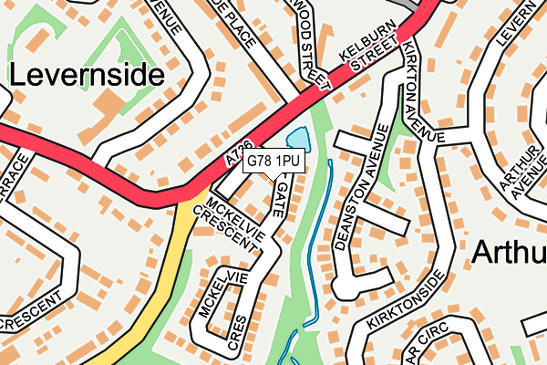 G78 1PU map - OS OpenMap – Local (Ordnance Survey) G78 1PU map - OS OpenMap – Local (Ordnance Survey)