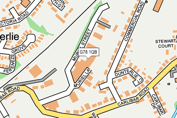 G78 1QB map - OS OpenMap – Local (Ordnance Survey) G78 1QB map - OS OpenMap – Local (Ordnance Survey)