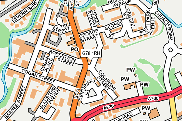 G78 1RH map - OS OpenMap – Local (Ordnance Survey) G78 1RH map - OS OpenMap – Local (Ordnance Survey)