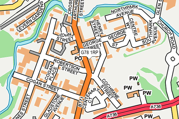 G78 1RP map - OS OpenMap – Local (Ordnance Survey) G78 1RP map - OS OpenMap – Local (Ordnance Survey)