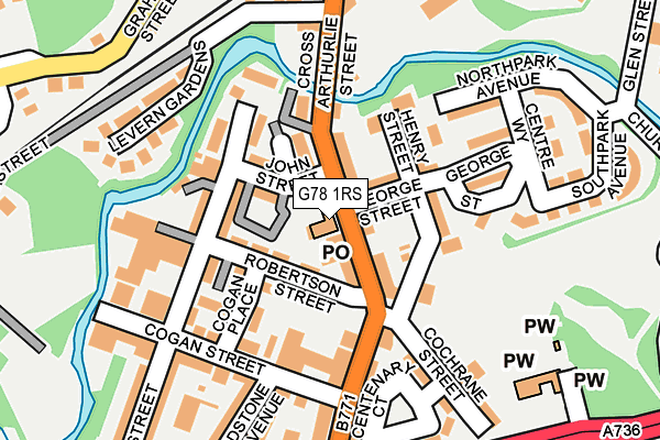 G78 1RS map - OS OpenMap – Local (Ordnance Survey) G78 1RS map - OS OpenMap – Local (Ordnance Survey)