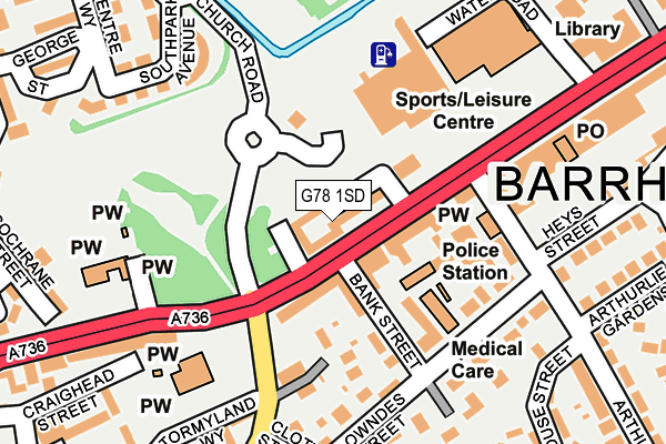 G78 1SD map - OS OpenMap – Local (Ordnance Survey) G78 1SD map - OS OpenMap – Local (Ordnance Survey)