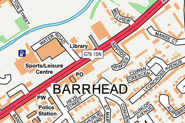 G78 1SN map - OS OpenMap – Local (Ordnance Survey) G78 1SN map - OS OpenMap – Local (Ordnance Survey)