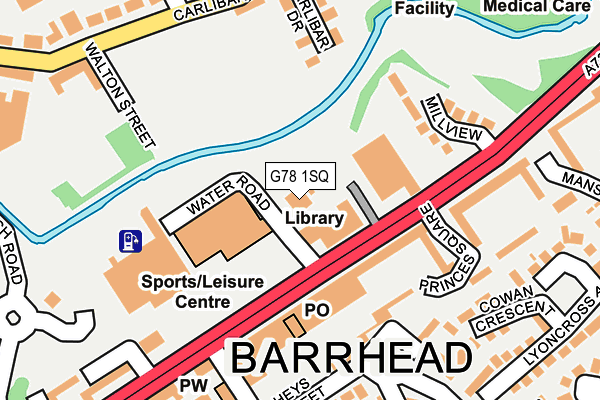 G78 1SQ map - OS OpenMap – Local (Ordnance Survey) G78 1SQ map - OS OpenMap – Local (Ordnance Survey)
