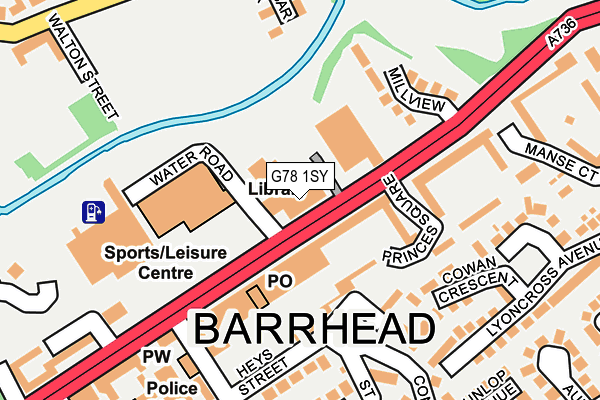 G78 1SY map - OS OpenMap – Local (Ordnance Survey) G78 1SY map - OS OpenMap – Local (Ordnance Survey)