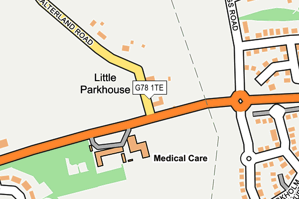 G78 1TE map - OS OpenMap – Local (Ordnance Survey) G78 1TE map - OS OpenMap – Local (Ordnance Survey)