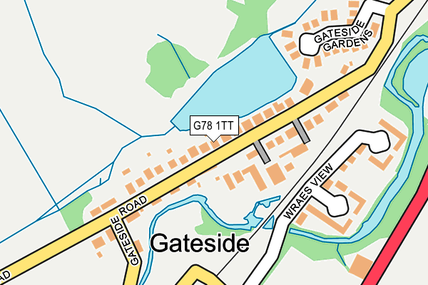 G78 1TT map - OS OpenMap – Local (Ordnance Survey) G78 1TT map - OS OpenMap – Local (Ordnance Survey)