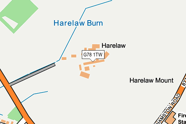 G78 1TW map - OS OpenMap – Local (Ordnance Survey) G78 1TW map - OS OpenMap – Local (Ordnance Survey)