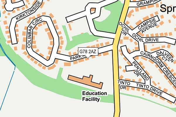 G78 2AZ map - OS OpenMap – Local (Ordnance Survey) G78 2AZ map - OS OpenMap – Local (Ordnance Survey)