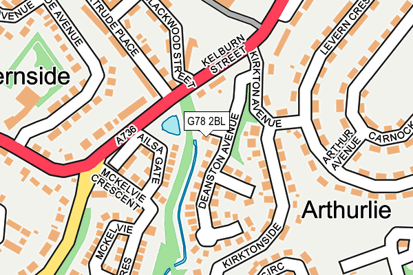 G78 2BL map - OS OpenMap – Local (Ordnance Survey) G78 2BL map - OS OpenMap – Local (Ordnance Survey)