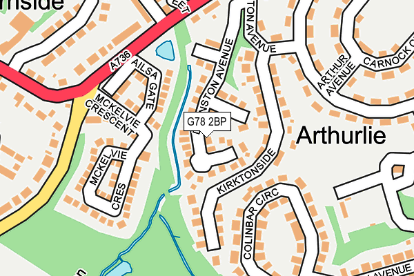 G78 2BP map - OS OpenMap – Local (Ordnance Survey)