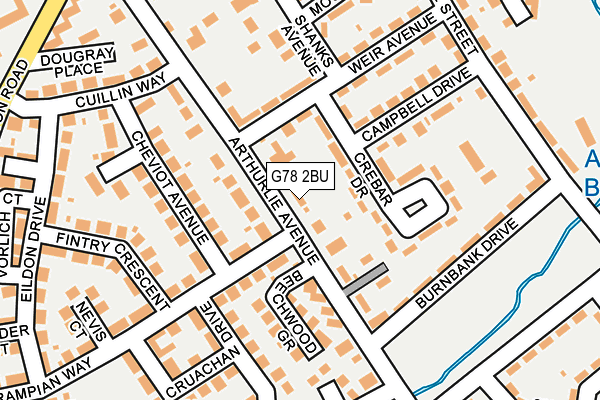 G78 2BU map - OS OpenMap – Local (Ordnance Survey) G78 2BU map - OS OpenMap – Local (Ordnance Survey)