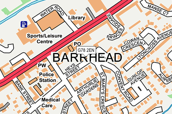 G78 2EN map - OS OpenMap – Local (Ordnance Survey) G78 2EN map - OS OpenMap – Local (Ordnance Survey)
