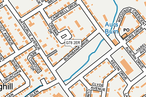 G78 2ER map - OS OpenMap – Local (Ordnance Survey) G78 2ER map - OS OpenMap – Local (Ordnance Survey)