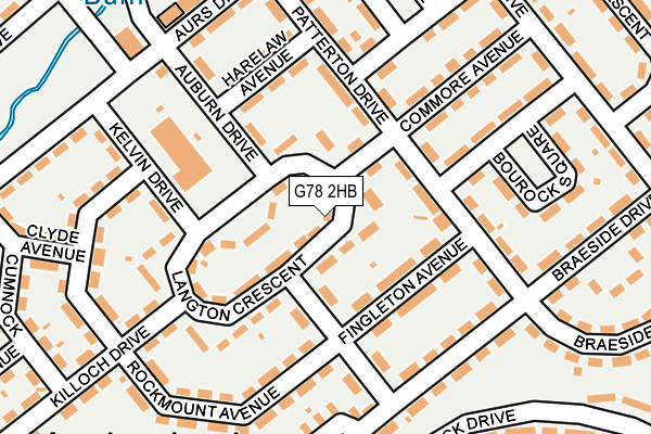 G78 2HB map - OS OpenMap – Local (Ordnance Survey) G78 2HB map - OS OpenMap – Local (Ordnance Survey)