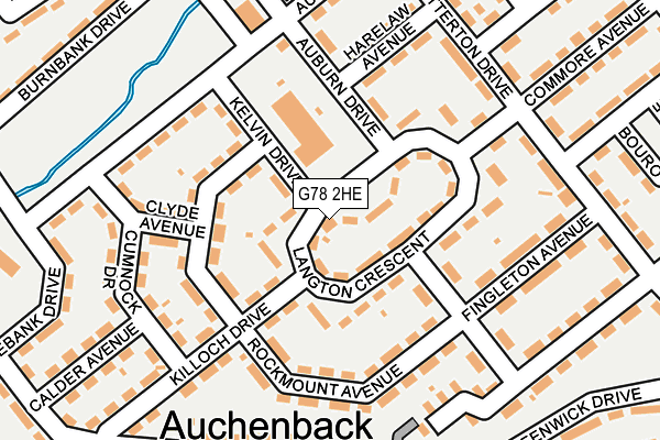 G78 2HE map - OS OpenMap – Local (Ordnance Survey) G78 2HE map - OS OpenMap – Local (Ordnance Survey)