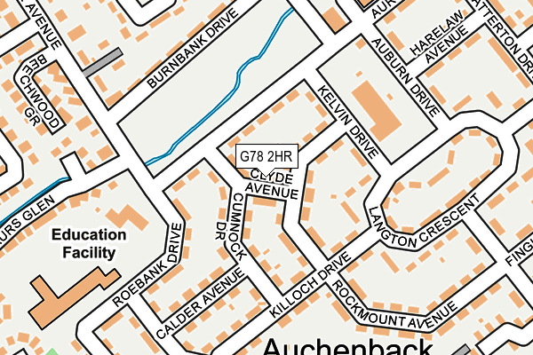 G78 2HR map - OS OpenMap – Local (Ordnance Survey) G78 2HR map - OS OpenMap – Local (Ordnance Survey)