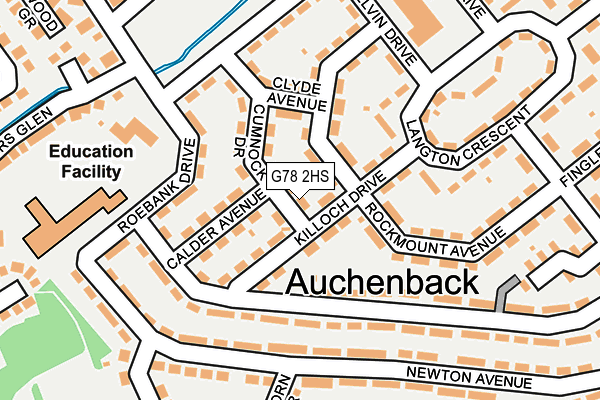 G78 2HS map - OS OpenMap – Local (Ordnance Survey) G78 2HS map - OS OpenMap – Local (Ordnance Survey)