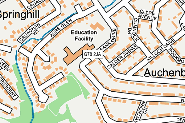 G78 2JA map - OS OpenMap – Local (Ordnance Survey) G78 2JA map - OS OpenMap – Local (Ordnance Survey)