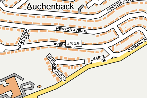 G78 2JP map - OS OpenMap – Local (Ordnance Survey) G78 2JP map - OS OpenMap – Local (Ordnance Survey)