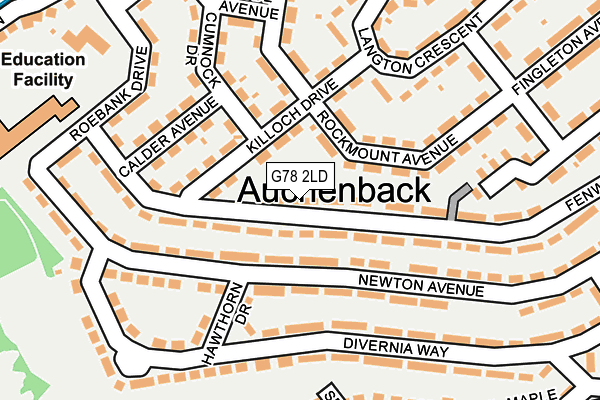 G78 2LD map - OS OpenMap – Local (Ordnance Survey)