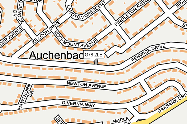 G78 2LE map - OS OpenMap – Local (Ordnance Survey) G78 2LE map - OS OpenMap – Local (Ordnance Survey)