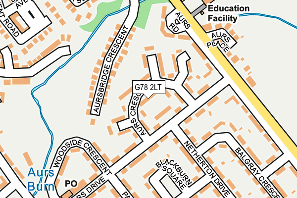 G78 2LT map - OS OpenMap – Local (Ordnance Survey) G78 2LT map - OS OpenMap – Local (Ordnance Survey)