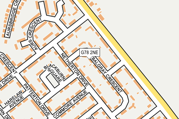 G78 2NE map - OS OpenMap – Local (Ordnance Survey) G78 2NE map - OS OpenMap – Local (Ordnance Survey)