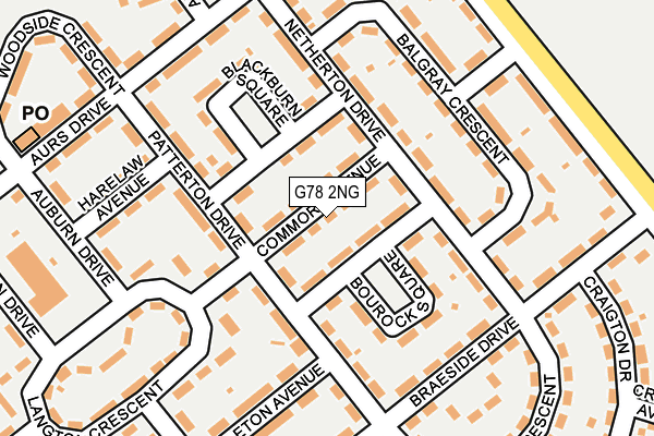 G78 2NG map - OS OpenMap – Local (Ordnance Survey) G78 2NG map - OS OpenMap – Local (Ordnance Survey)
