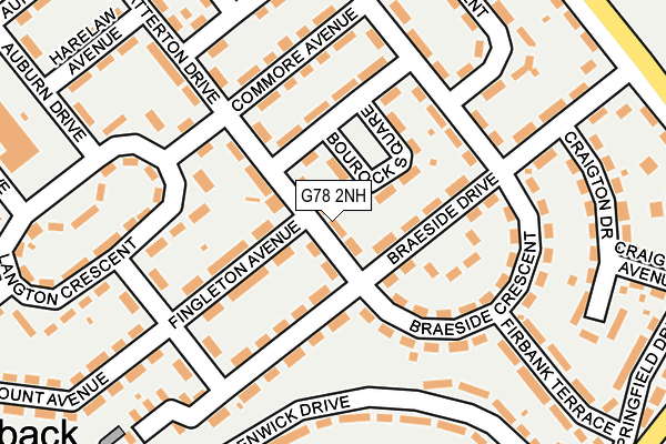 G78 2NH map - OS OpenMap – Local (Ordnance Survey) G78 2NH map - OS OpenMap – Local (Ordnance Survey)