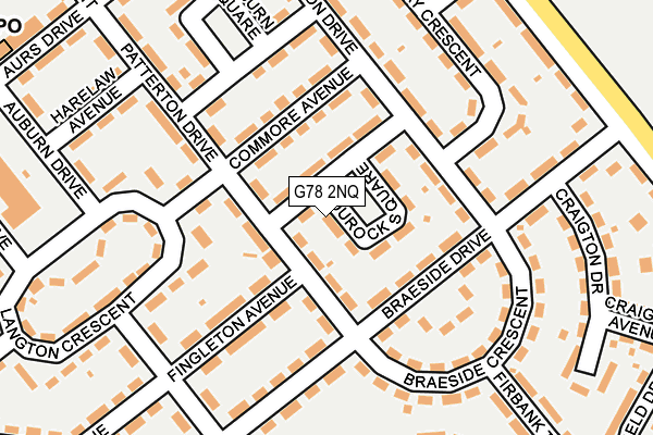 G78 2NQ map - OS OpenMap – Local (Ordnance Survey)