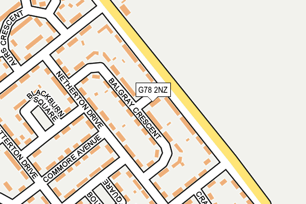 G78 2NZ map - OS OpenMap – Local (Ordnance Survey) G78 2NZ map - OS OpenMap – Local (Ordnance Survey)