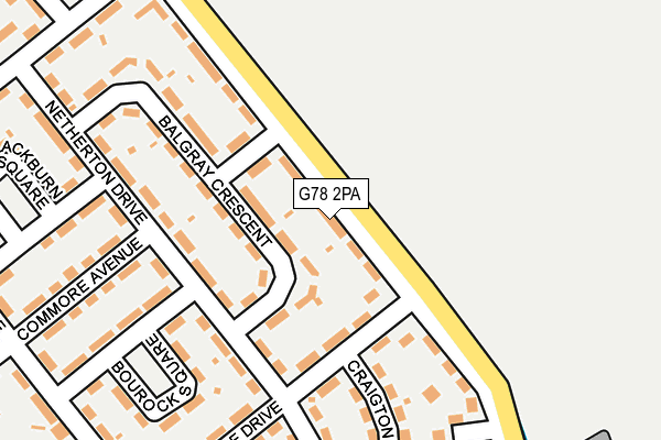 G78 2PA map - OS OpenMap – Local (Ordnance Survey) G78 2PA map - OS OpenMap – Local (Ordnance Survey)