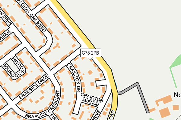 G78 2PB map - OS OpenMap – Local (Ordnance Survey) G78 2PB map - OS OpenMap – Local (Ordnance Survey)