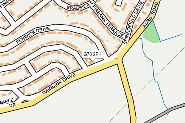 G78 2PH map - OS OpenMap – Local (Ordnance Survey) G78 2PH map - OS OpenMap – Local (Ordnance Survey)