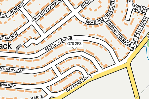 G78 2PS map - OS OpenMap – Local (Ordnance Survey) G78 2PS map - OS OpenMap – Local (Ordnance Survey)