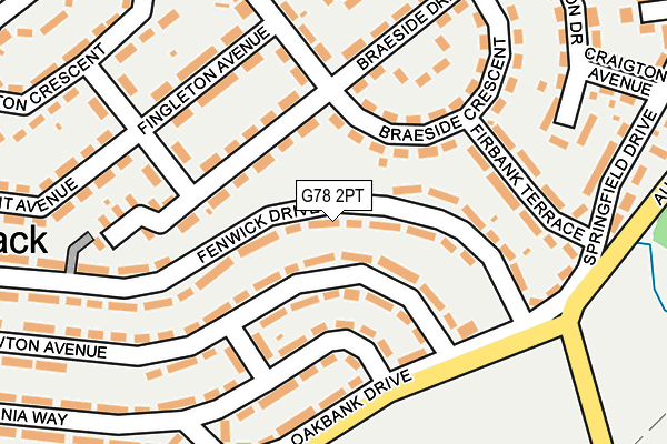 G78 2PT map - OS OpenMap – Local (Ordnance Survey) G78 2PT map - OS OpenMap – Local (Ordnance Survey)