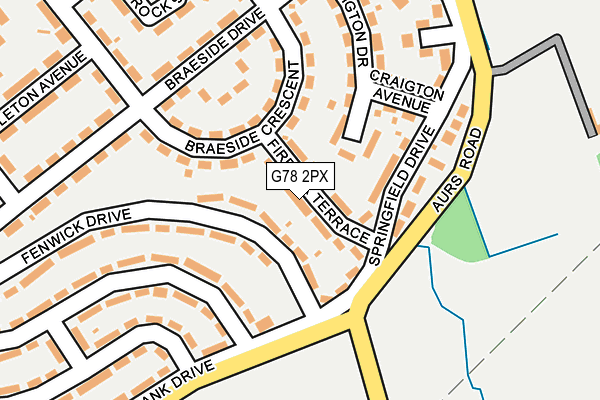G78 2PX map - OS OpenMap – Local (Ordnance Survey) G78 2PX map - OS OpenMap – Local (Ordnance Survey)