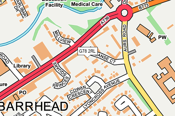 G78 2RL map - OS OpenMap – Local (Ordnance Survey) G78 2RL map - OS OpenMap – Local (Ordnance Survey)