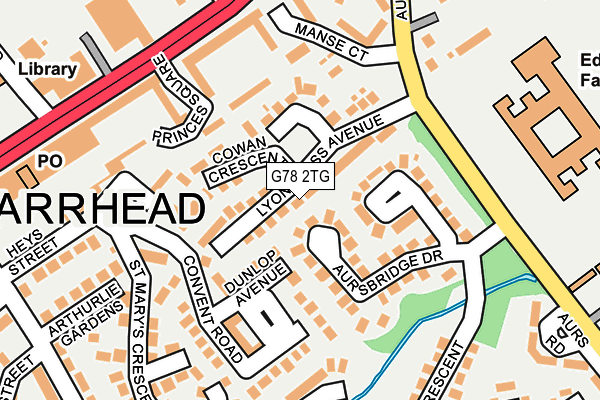 G78 2TG map - OS OpenMap – Local (Ordnance Survey) G78 2TG map - OS OpenMap – Local (Ordnance Survey)