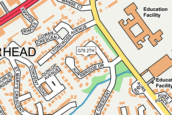 G78 2TH map - OS OpenMap – Local (Ordnance Survey) G78 2TH map - OS OpenMap – Local (Ordnance Survey)