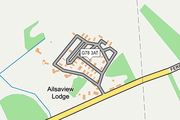 G78 3AT map - OS OpenMap – Local (Ordnance Survey)