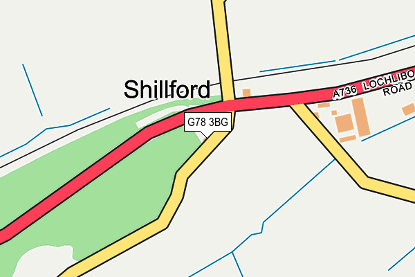 G78 3BG map - OS OpenMap – Local (Ordnance Survey)