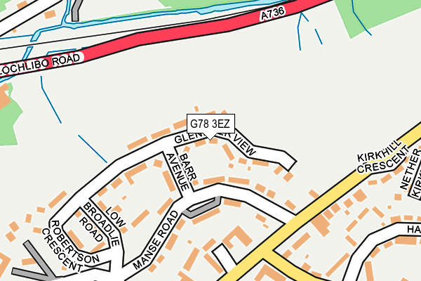 G78 3EZ map - OS OpenMap – Local (Ordnance Survey) G78 3EZ map - OS OpenMap – Local (Ordnance Survey)