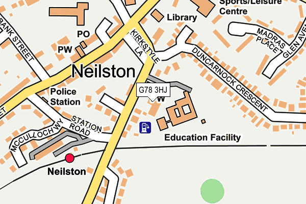 G78 3HJ map - OS OpenMap – Local (Ordnance Survey) G78 3HJ map - OS OpenMap – Local (Ordnance Survey)