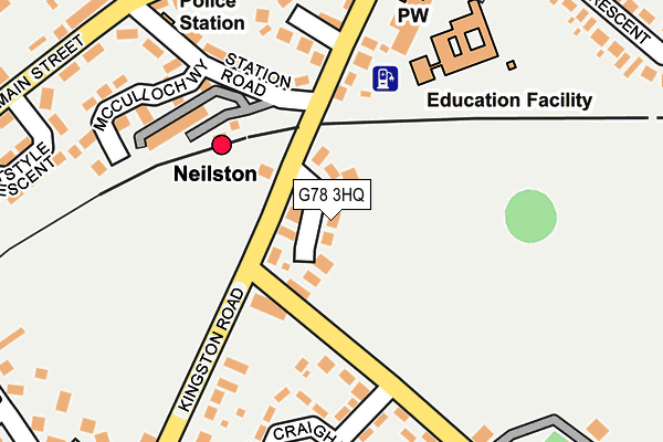 G78 3HQ map - OS OpenMap – Local (Ordnance Survey)
