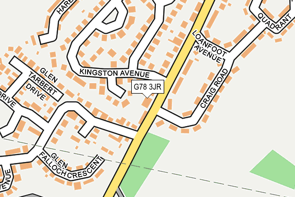 G78 3JR map - OS OpenMap – Local (Ordnance Survey) G78 3JR map - OS OpenMap – Local (Ordnance Survey)