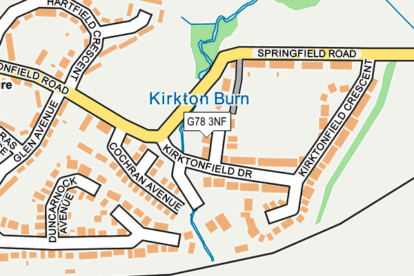 G78 3NF map - OS OpenMap – Local (Ordnance Survey) G78 3NF map - OS OpenMap – Local (Ordnance Survey)