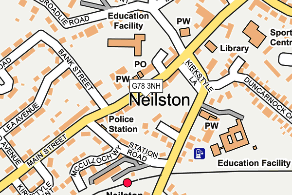 G78 3NH map - OS OpenMap – Local (Ordnance Survey) G78 3NH map - OS OpenMap – Local (Ordnance Survey)